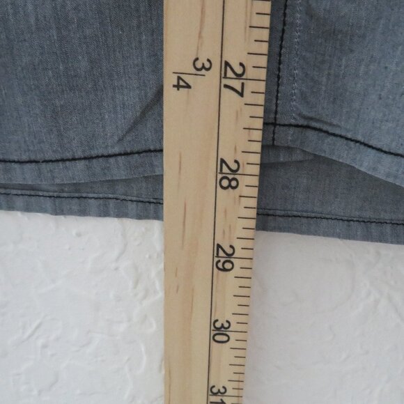 Lexicon* Men's Long Sleeve Button Down‎ Curved Hem Chest Pocket Dress Shirt~ XL - Picture 9 of 12